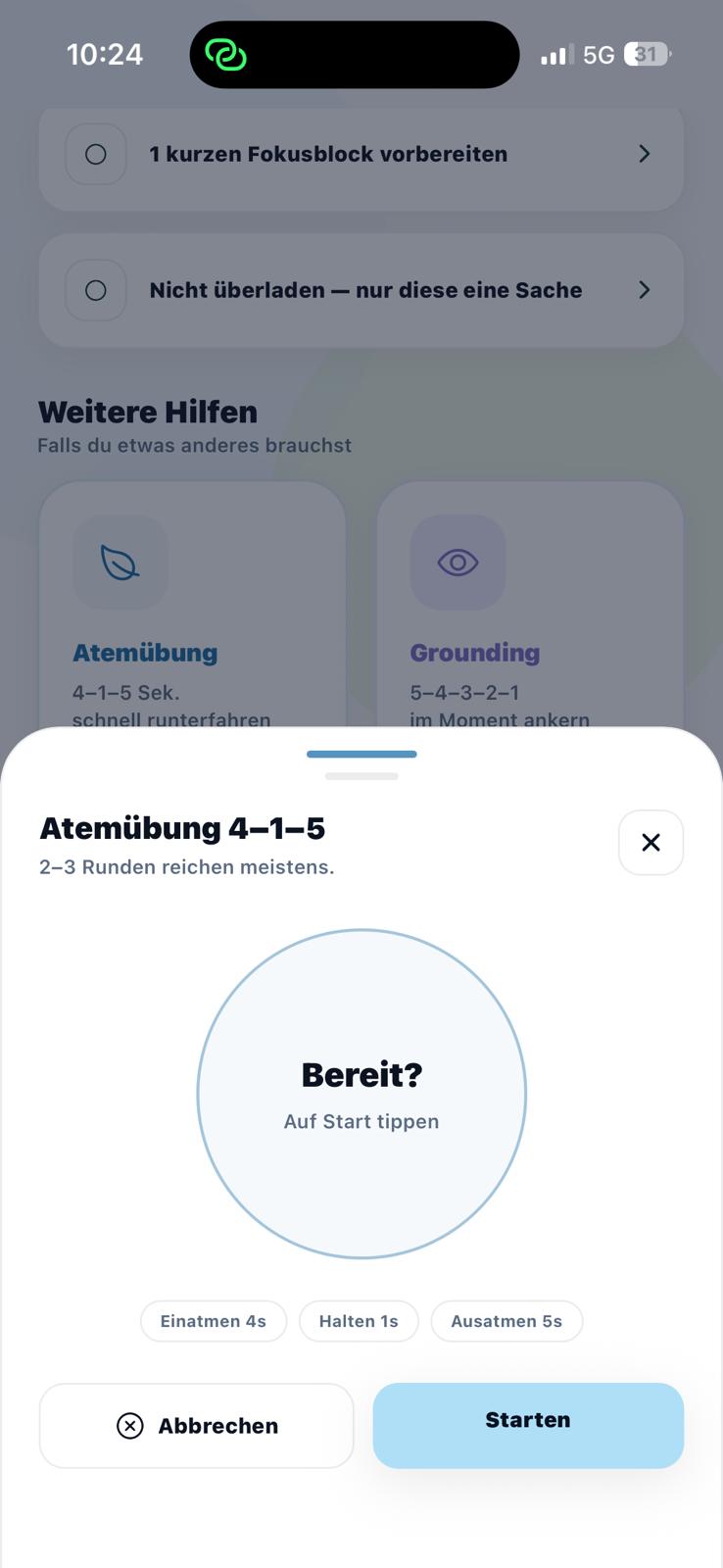 Atemübung 4-1-5